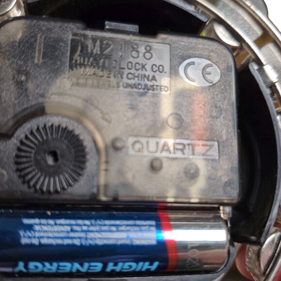 Round Table/Desk Top Clock 5.5" Clear Gem Beads Crystal Diamond Style MCM Posh - Picture 8 of 10